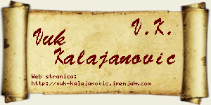 Vuk Kalajanović vizit kartica